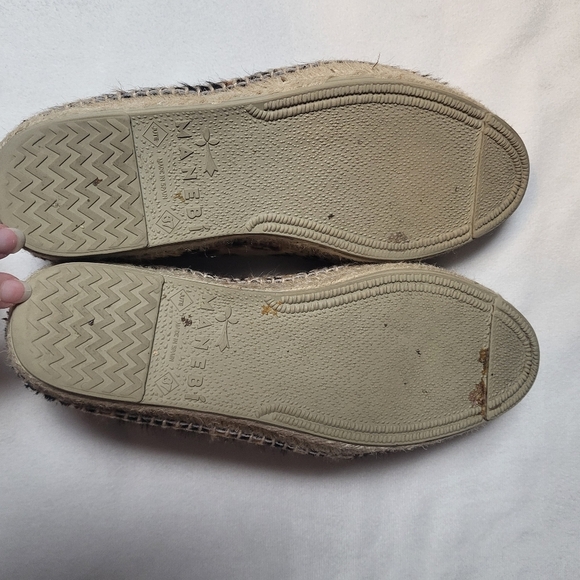 Manebi Accra Espadrille Flats Pony Leopard Size 6.5 Women's Slip On Shoe - Picture 3 of 10